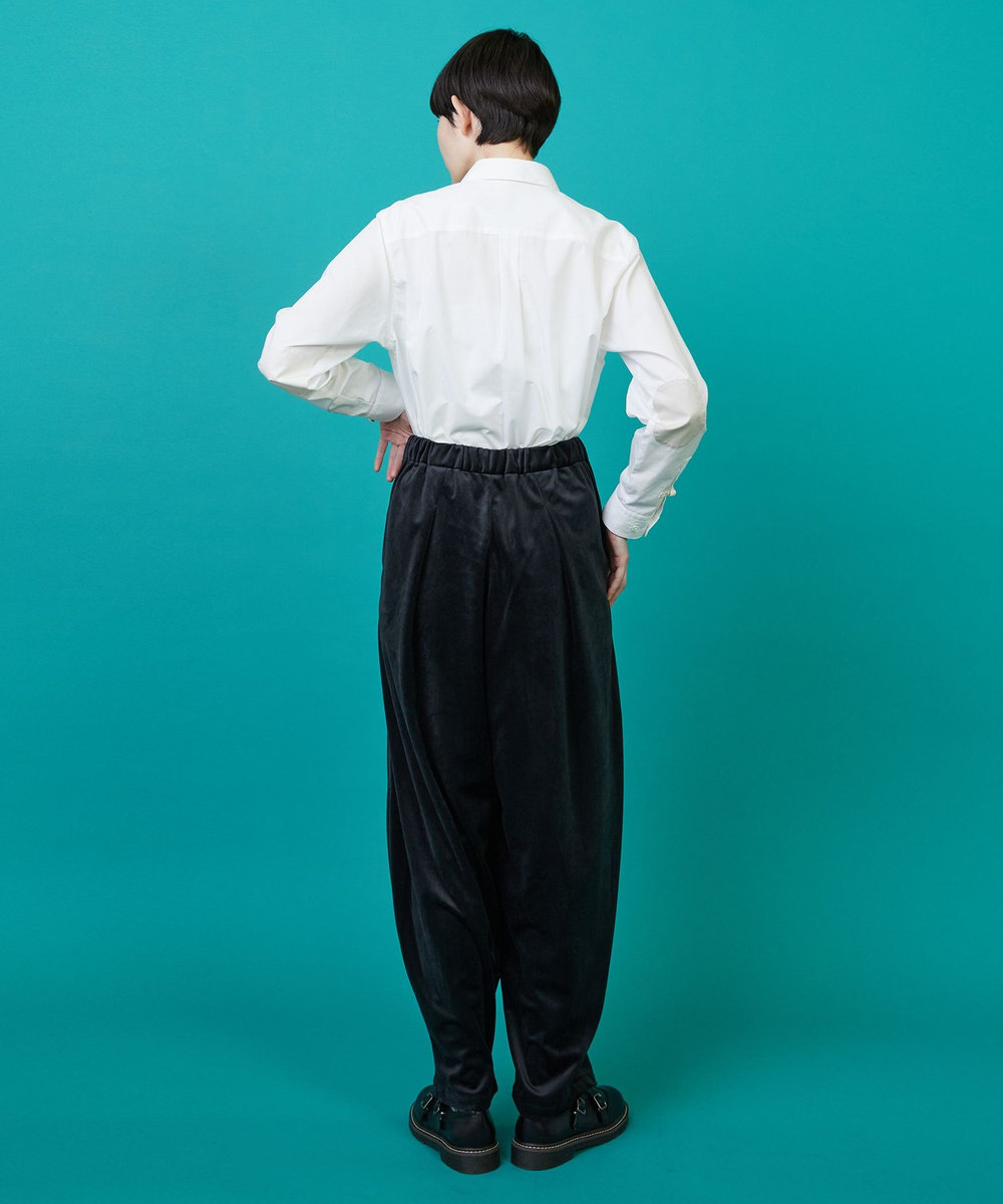 FRAPBOIS ベロアサール パンツ ブラック