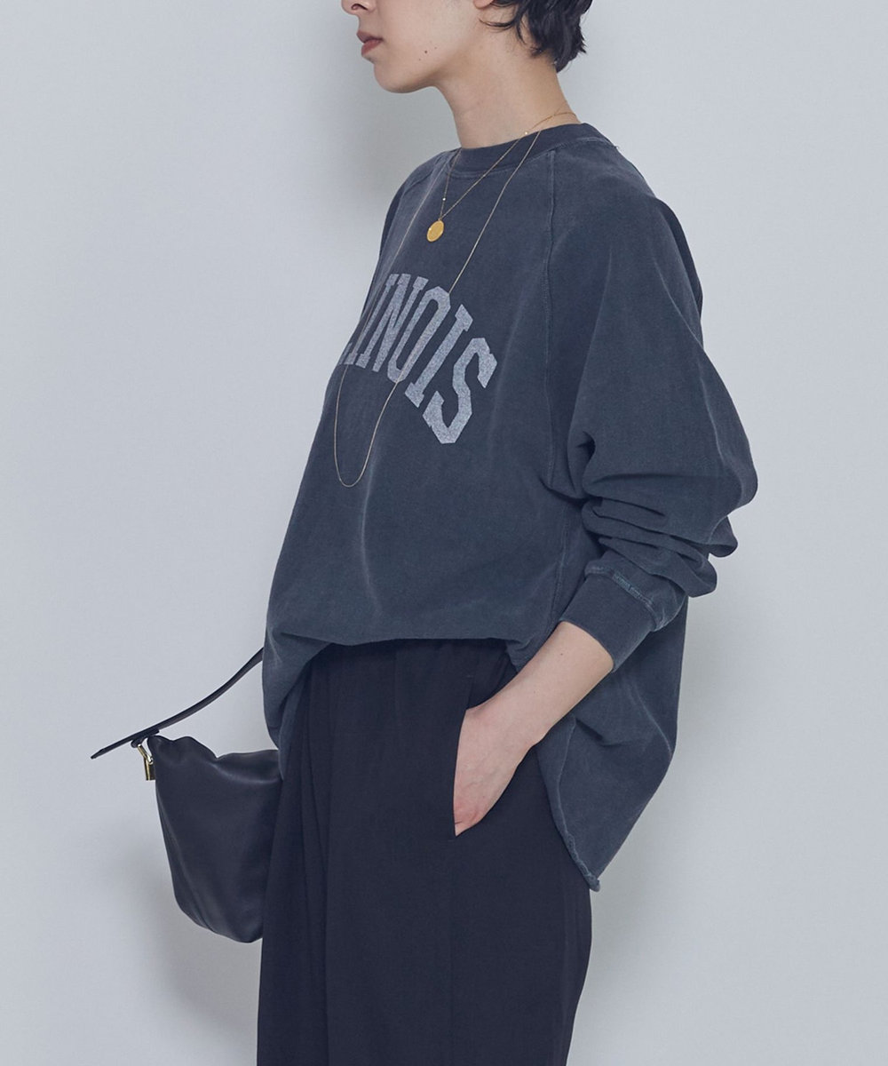 1er Arrondissement 【WEB限定】＜REMI RELIEF(レミ レリーフ)＞ロゴスウェット ブラック