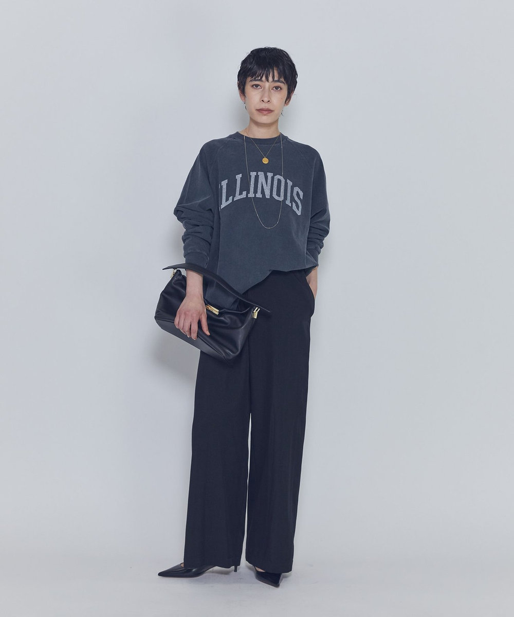1er Arrondissement 【WEB限定】＜REMI RELIEF(レミ レリーフ)＞ロゴスウェット ブラック