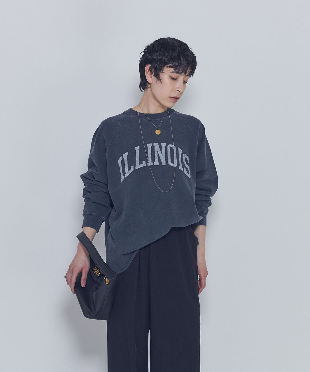1er Arrondissement 【WEB限定】＜REMI RELIEF(レミ レリーフ)＞ロゴスウェット ブラック