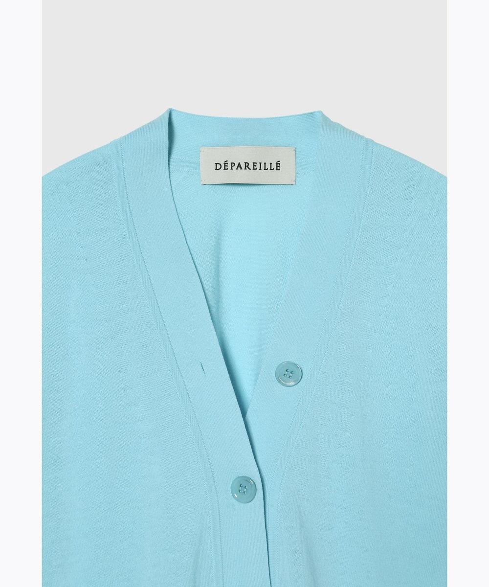 DÉPAREILLÉ COTTON V NECK CARDIGAN / コットンVネックカーディガン ミント
