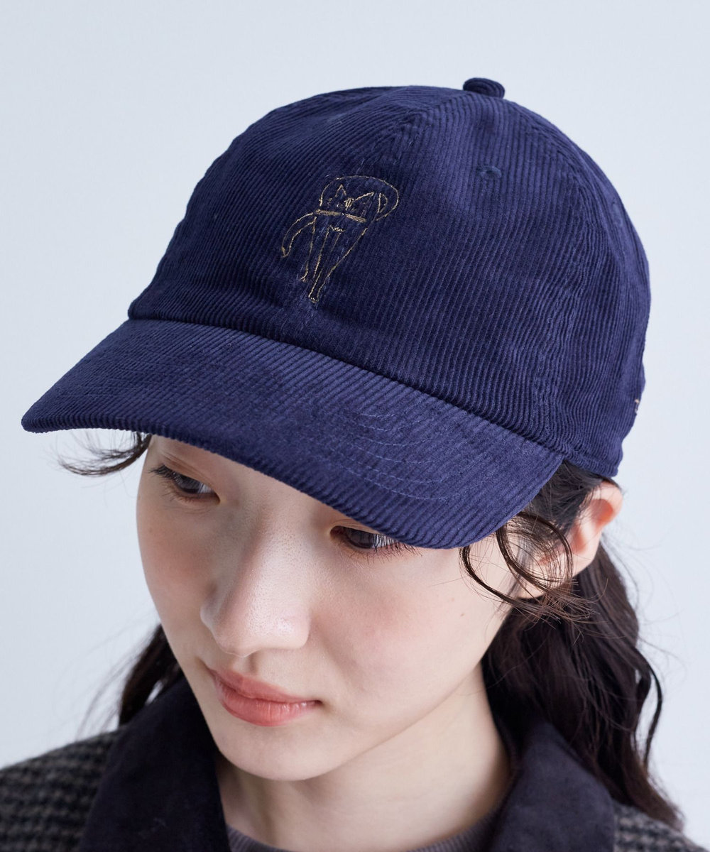 congés payés ADIEU TRISTESSE ichiro yamaguchi.コーデュロイキャップ ネイビー