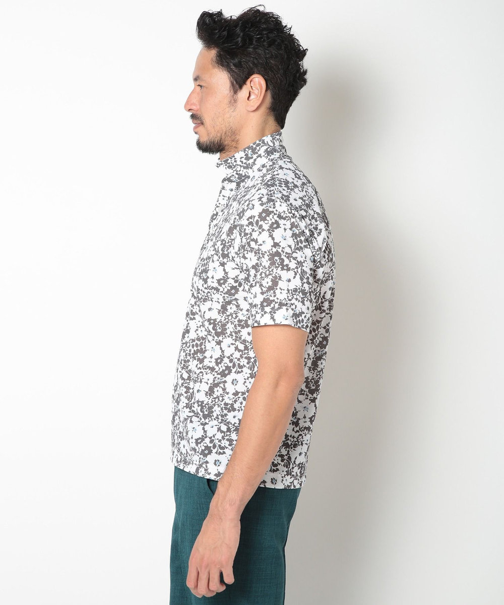 MEN'S BIGI 【LIBERTY】吸水速乾アーカイブ花柄ポロシャツ ホワイト系その他