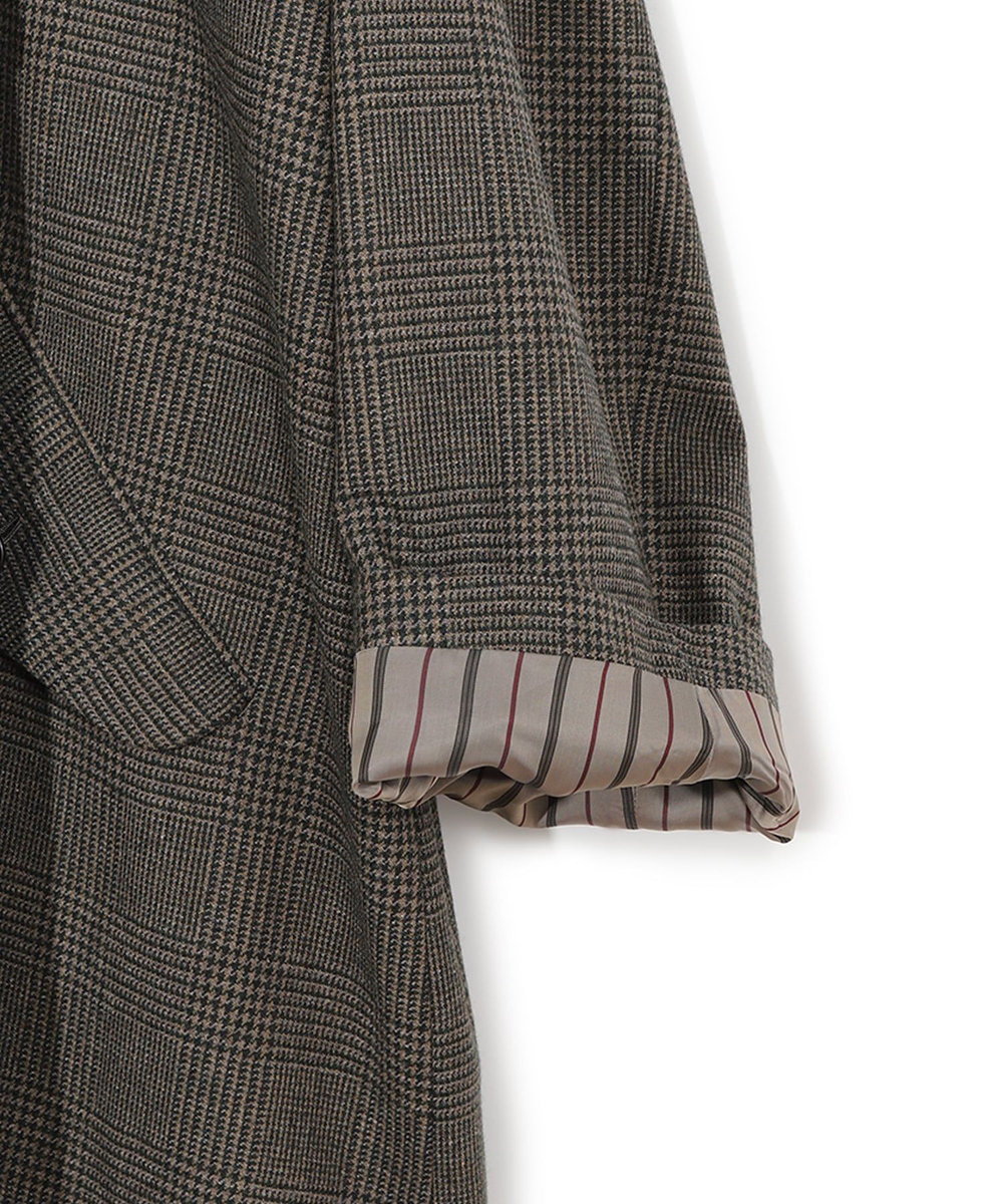 MEN'S BIGI 【50th Anniv . 菊池武夫】WOOL GLEN PLAID COAT カーキ