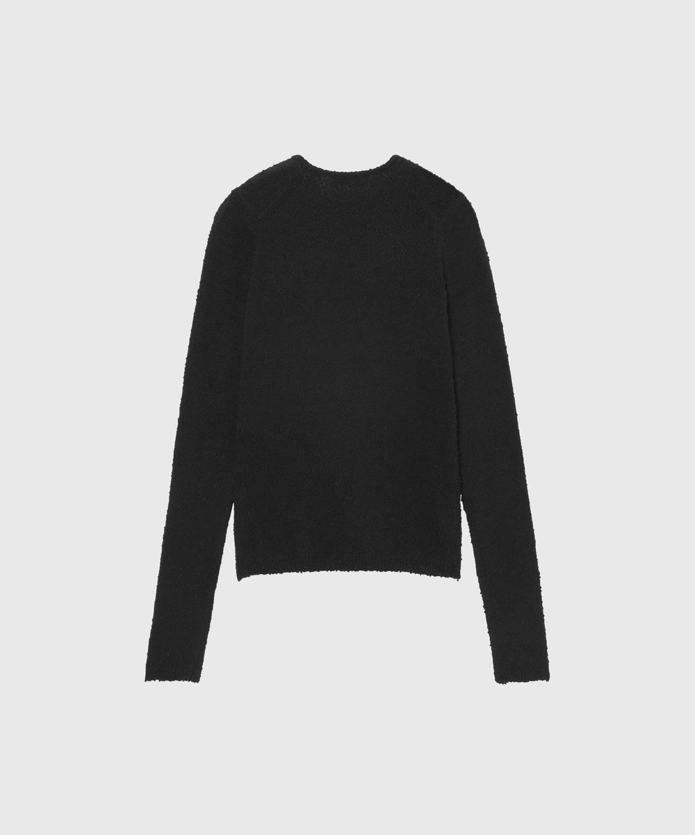 DÉPAREILLÉ SLUB YARN CREW NECK / スラブヤーンクルーネック ブラック