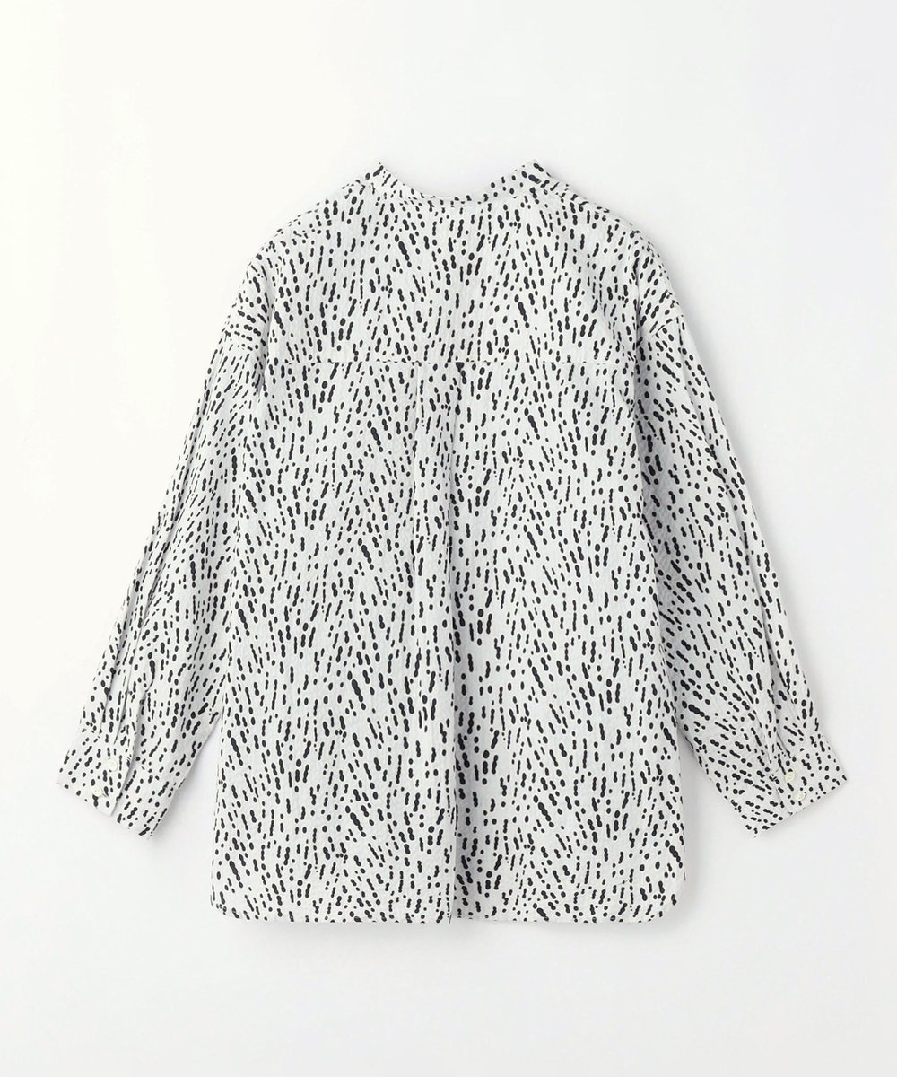 MOGA feerique ドローイングドットPtスキッパーシャツ ホワイト