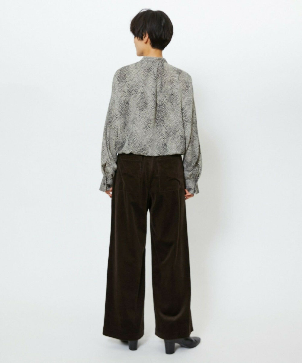 feerique feerique 6wコーデュロイイージーパンツ ブラウン