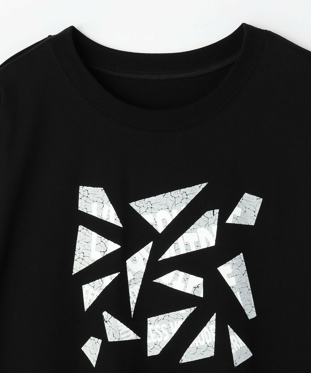 L'EQUIPE Lサイズ（大きいサイズ） 【大きいサイズ】ブロークンロゴTシャツ ブラック