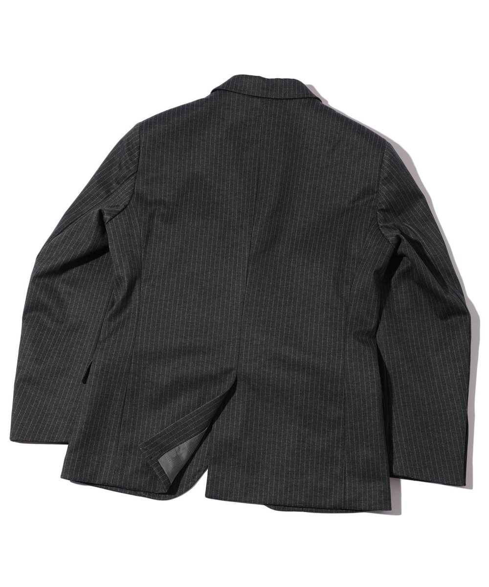 MEN'S BIGI 【ACTIVE TAILOR】エクストラTRジャージヘリンボーンプリントテーラードジャケット＜セットアップ・スリーピース対応＞ グレー