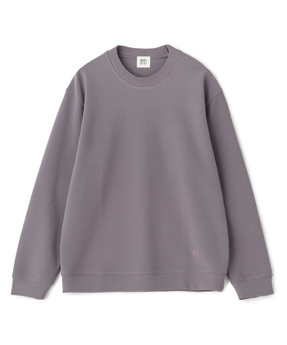 MEN'S BIGI ジョーゼットボンディング モックネックプルオーバー モカ