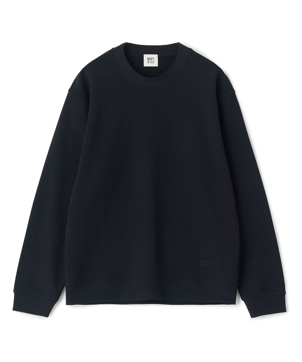 MEN'S BIGI ジョーゼットボンディング モックネックプルオーバー ブラック
