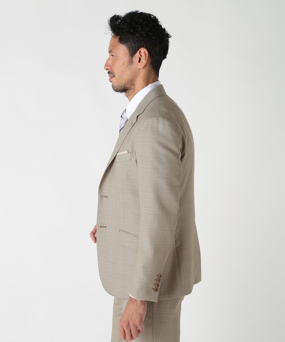 MEN'S BIGI ミックスヤーン/ポップサックテーラードジャケット ベージュ