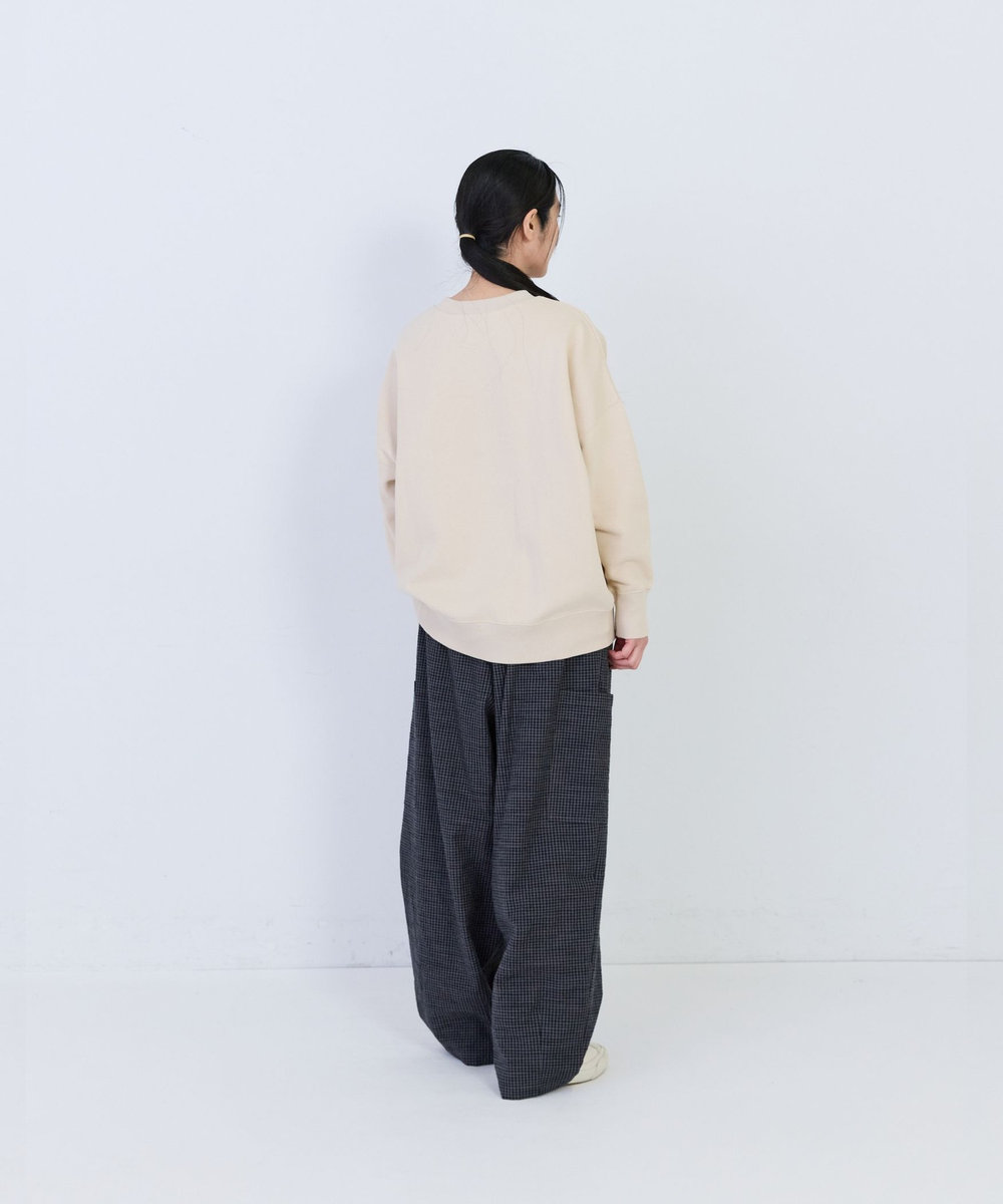 congés payés ADIEU TRISTESSE コットンリネンスラブイージーパンツ ブラック系その他