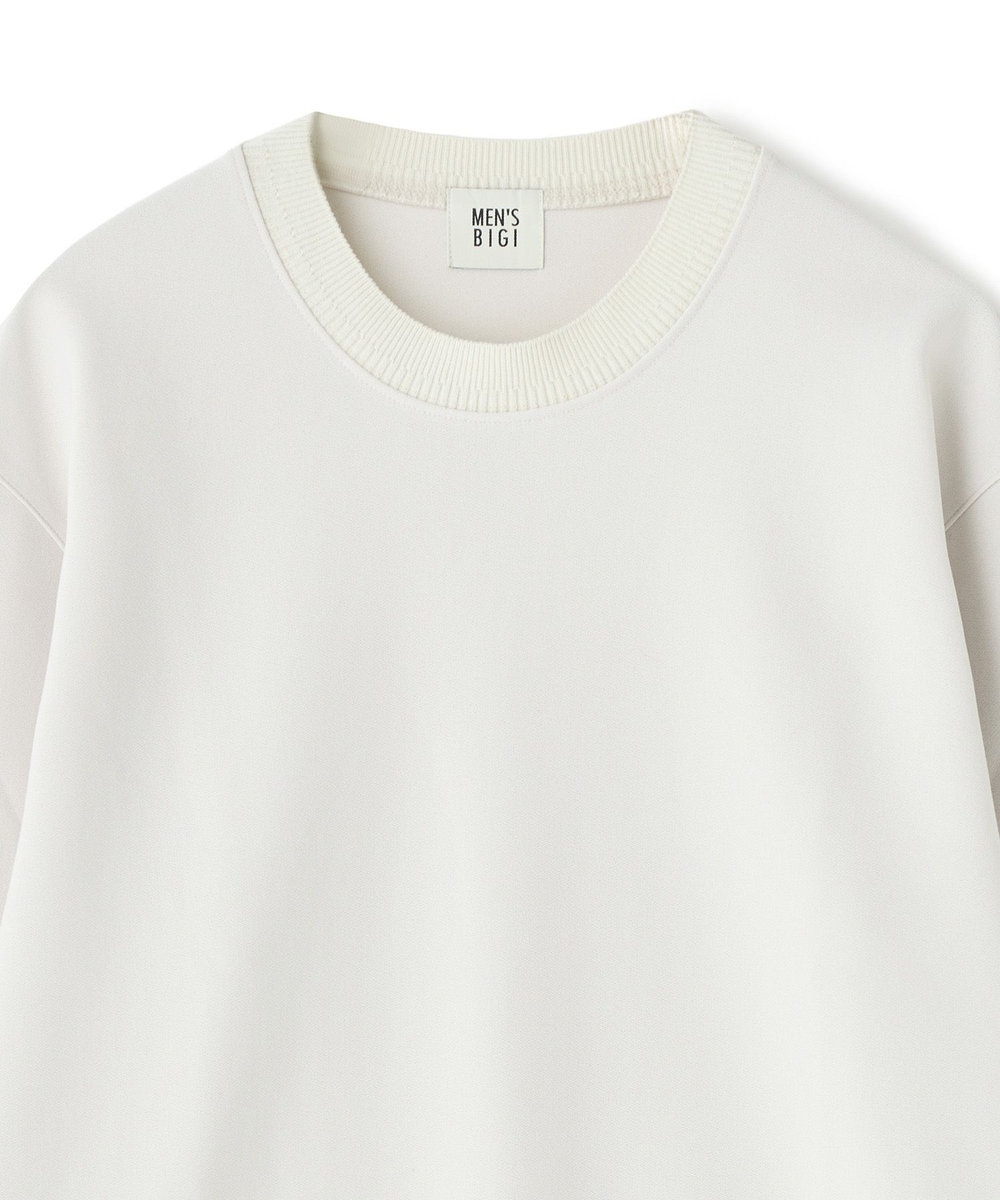 MEN'S BIGI ジョーゼットボンディング モックネックプルオーバー オフホワイト
