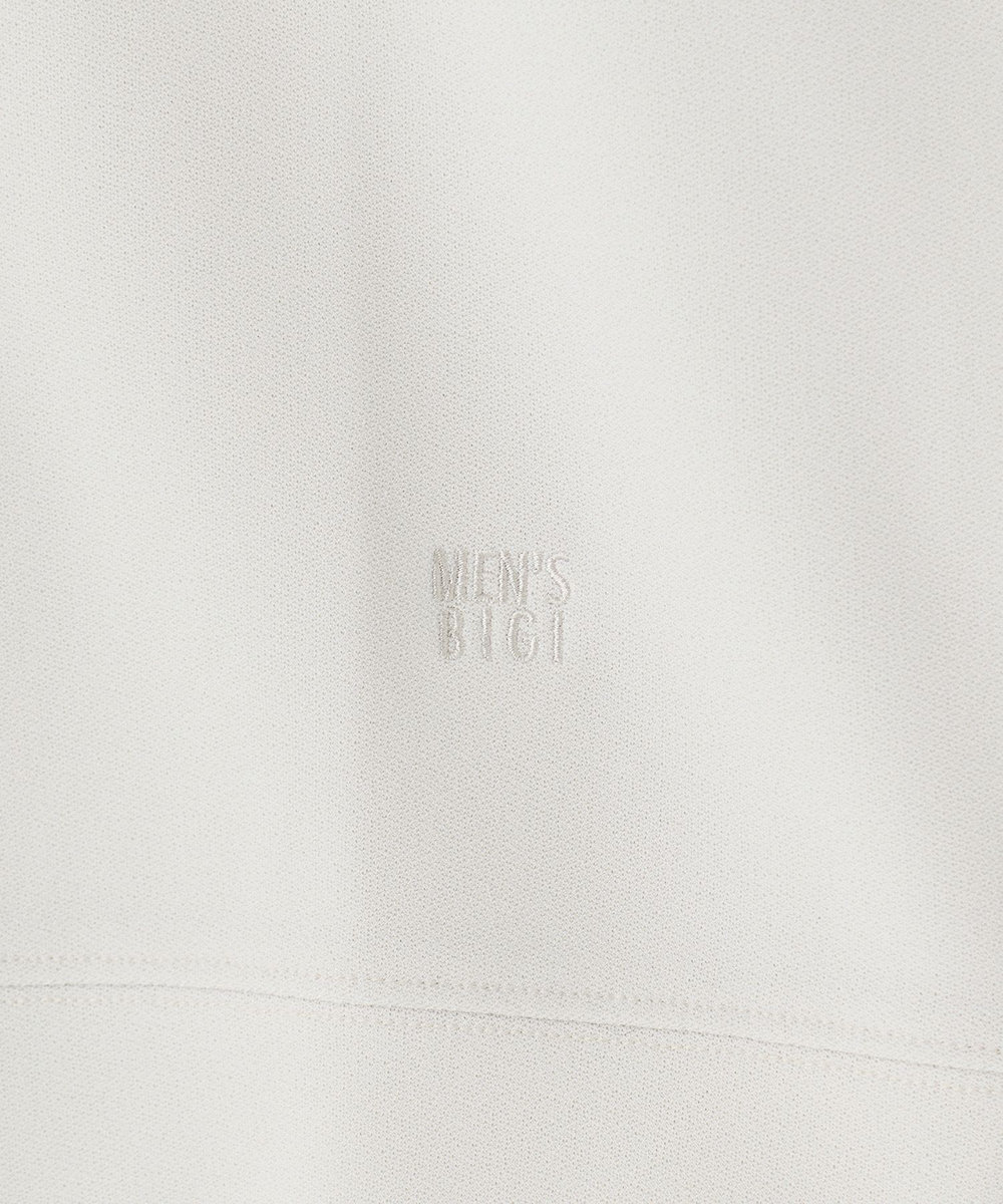 MEN'S BIGI ジョーゼットボンディング モックネックプルオーバー オフホワイト