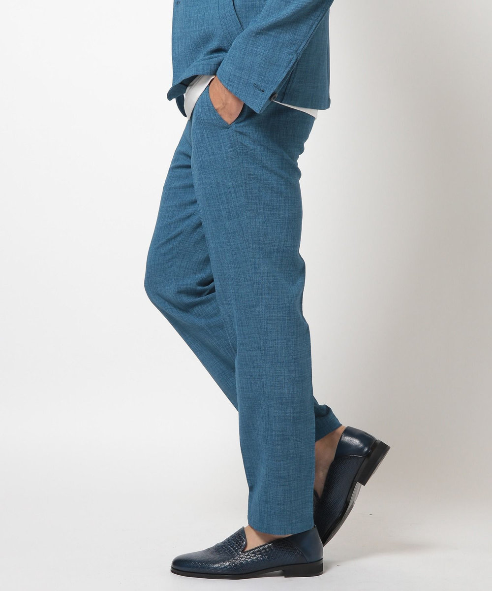 MEN'S BIGI ポリエステルブッチャーストレッチパンツ＜セットアップ対応＞ ブルー