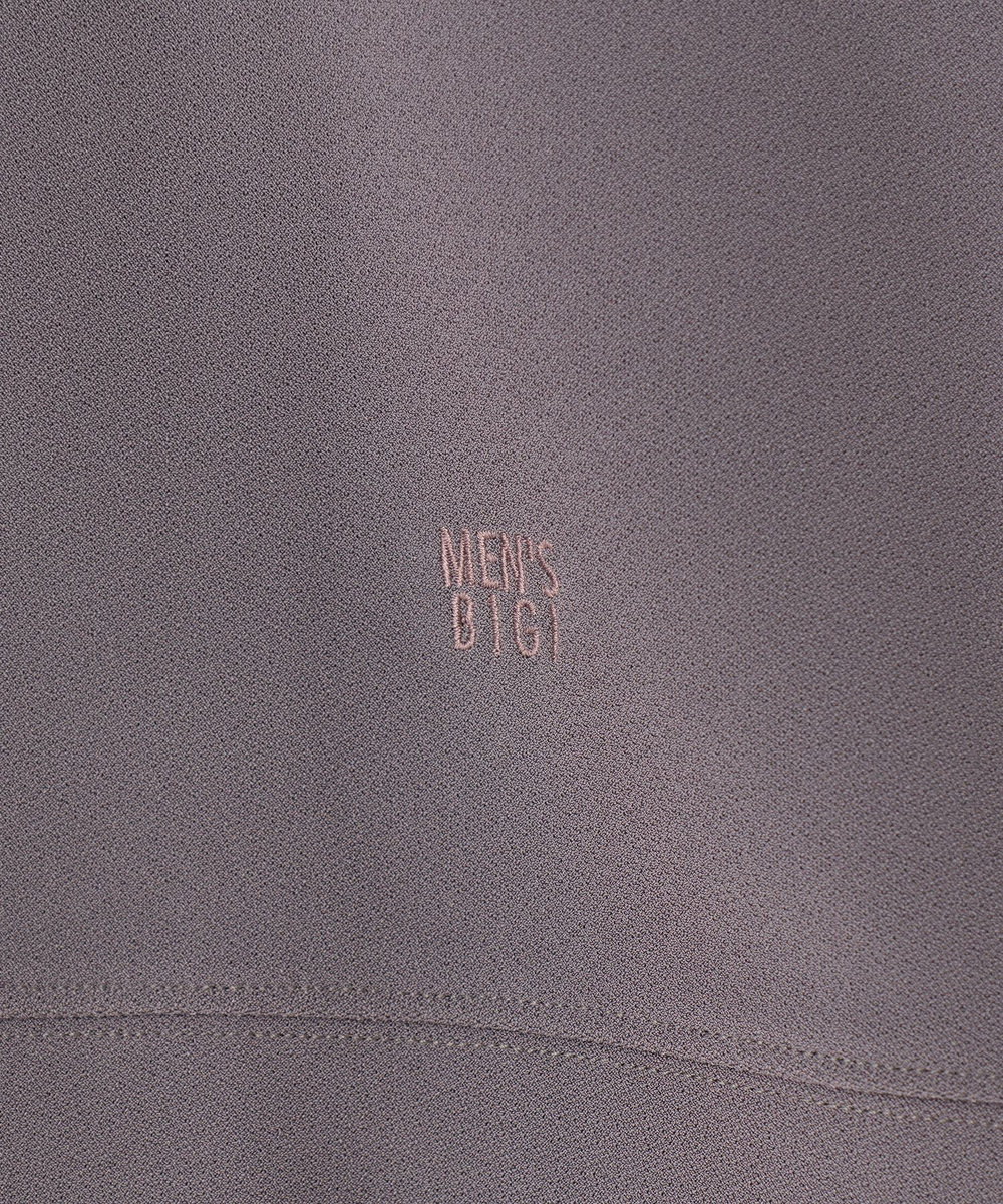 MEN'S BIGI ジョーゼットボンディング モックネックプルオーバー モカ