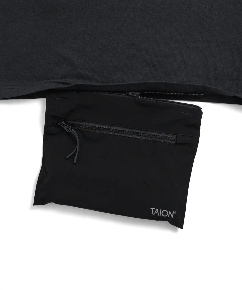 UNION STATION TAION　BASIC STORAGE T-SH TAPE LOGO ブラック