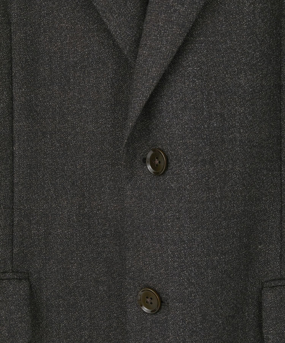 MEN'S BIGI メランジウール テーラードジャケット ブラウン
