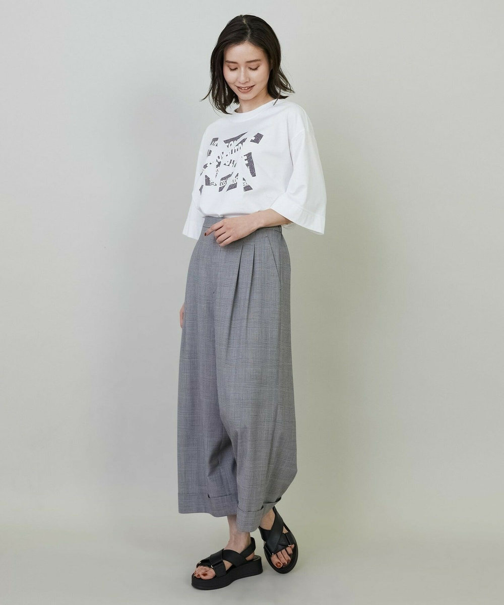 L'EQUIPE Lサイズ（大きいサイズ） 【大きいサイズ】ブロークンロゴTシャツ ホワイト