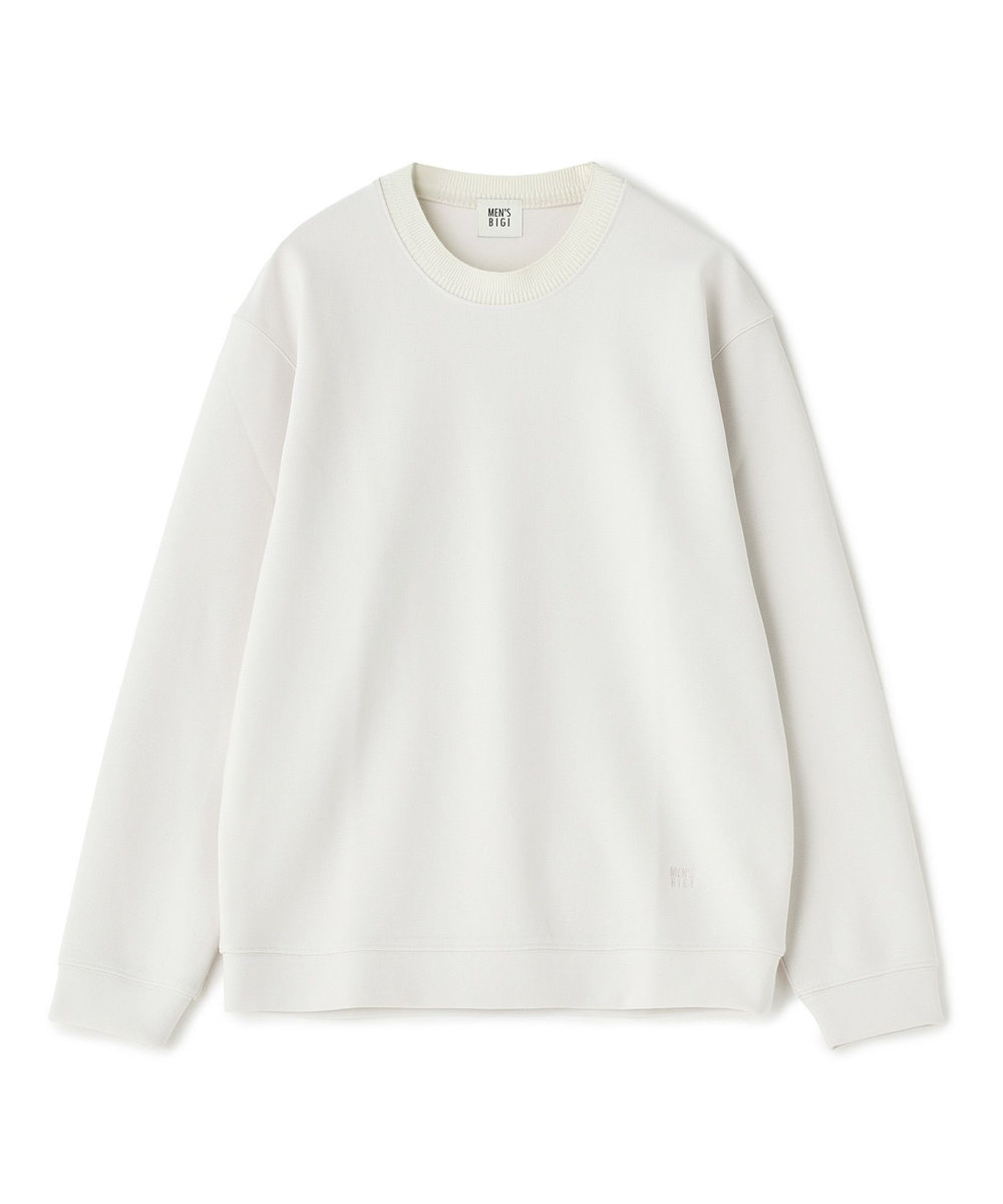 MEN'S BIGI ジョーゼットボンディング モックネックプルオーバー オフホワイト