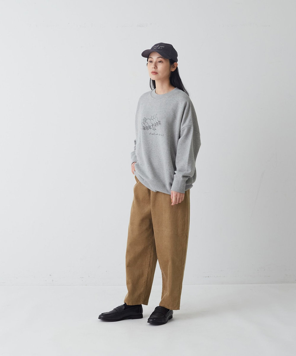 congés payés ADIEU TRISTESSE 《ナガノチサトさんコラボ》キャップ ダークグレー
