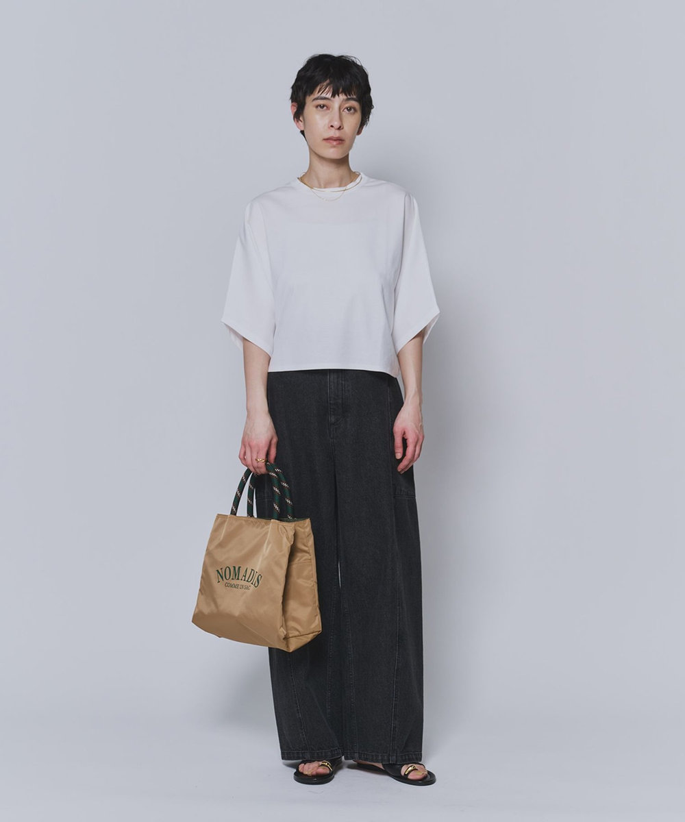 1er Arrondissement ハイゲージポンチクロップドＴシャツ オフホワイト