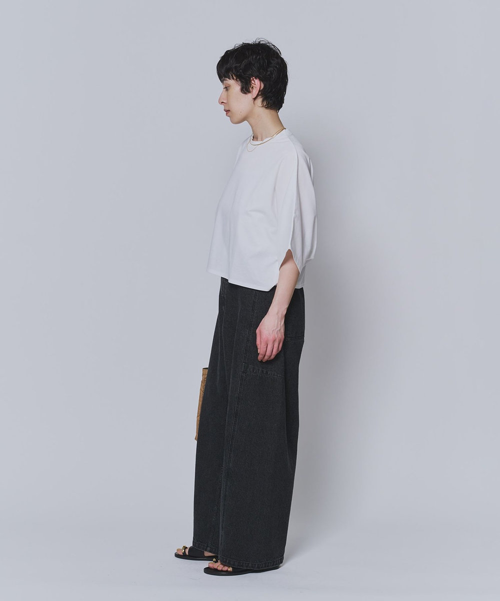 1er Arrondissement ハイゲージポンチクロップドＴシャツ オフホワイト