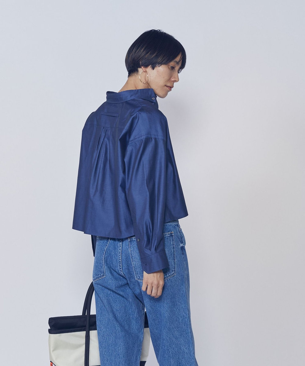 1er Arrondissement ＜TICCA（ティッカ）＞別注ショートボタンダウンシャツ ネイビー