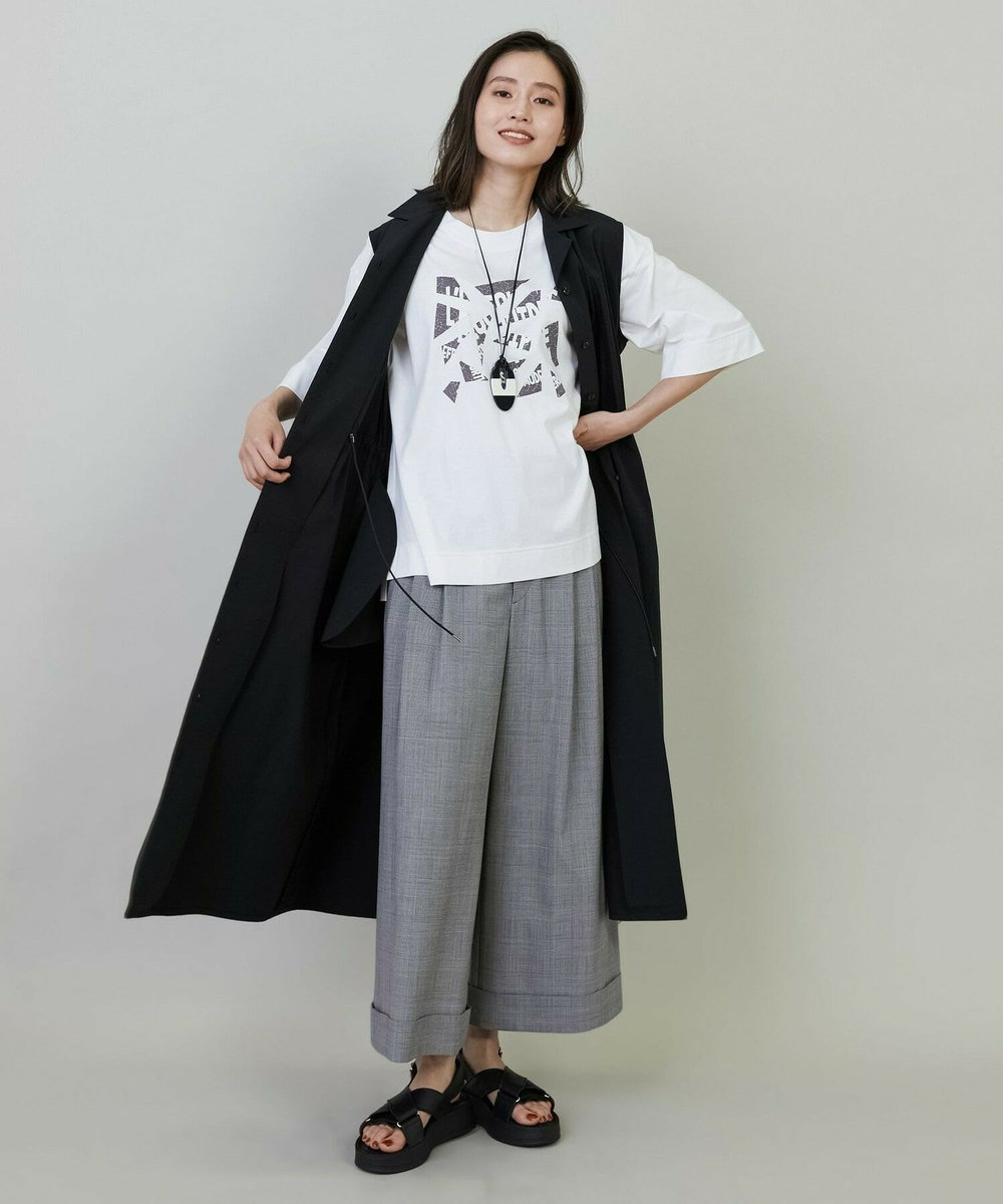 L'EQUIPE Lサイズ（大きいサイズ） 【大きいサイズ】ブロークンロゴTシャツ ホワイト