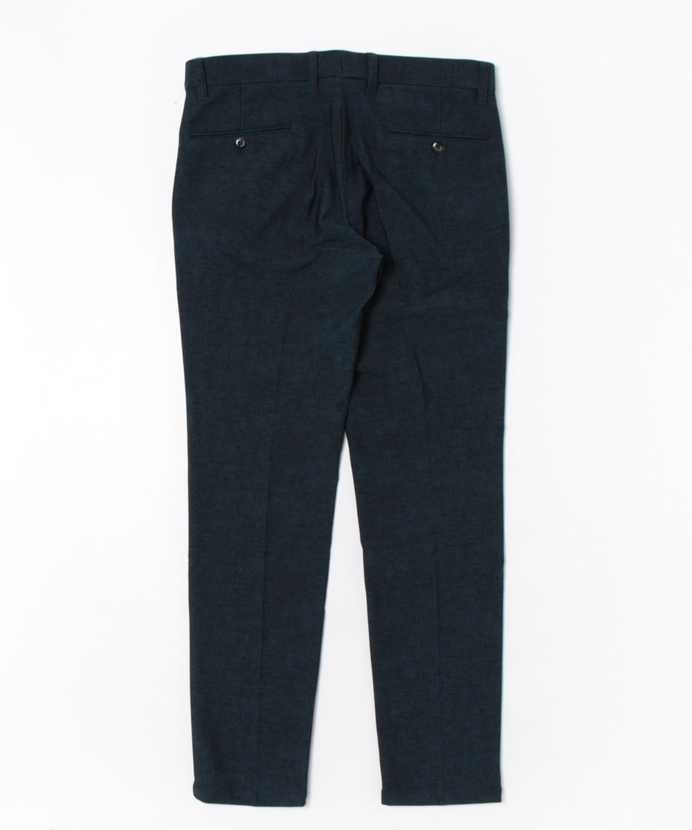 MEN'S BIGI 【ACTIVE TAILOR】ヒートパフォーマーツイード調プリントパンツ（セットアップ対応） ネイビー