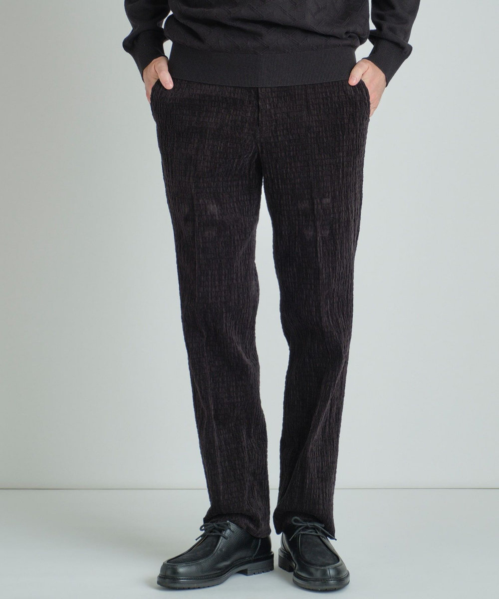 MEN'S BIGI シャーリングコーデュロイパンツ＜ストレッチ＞ ブラック