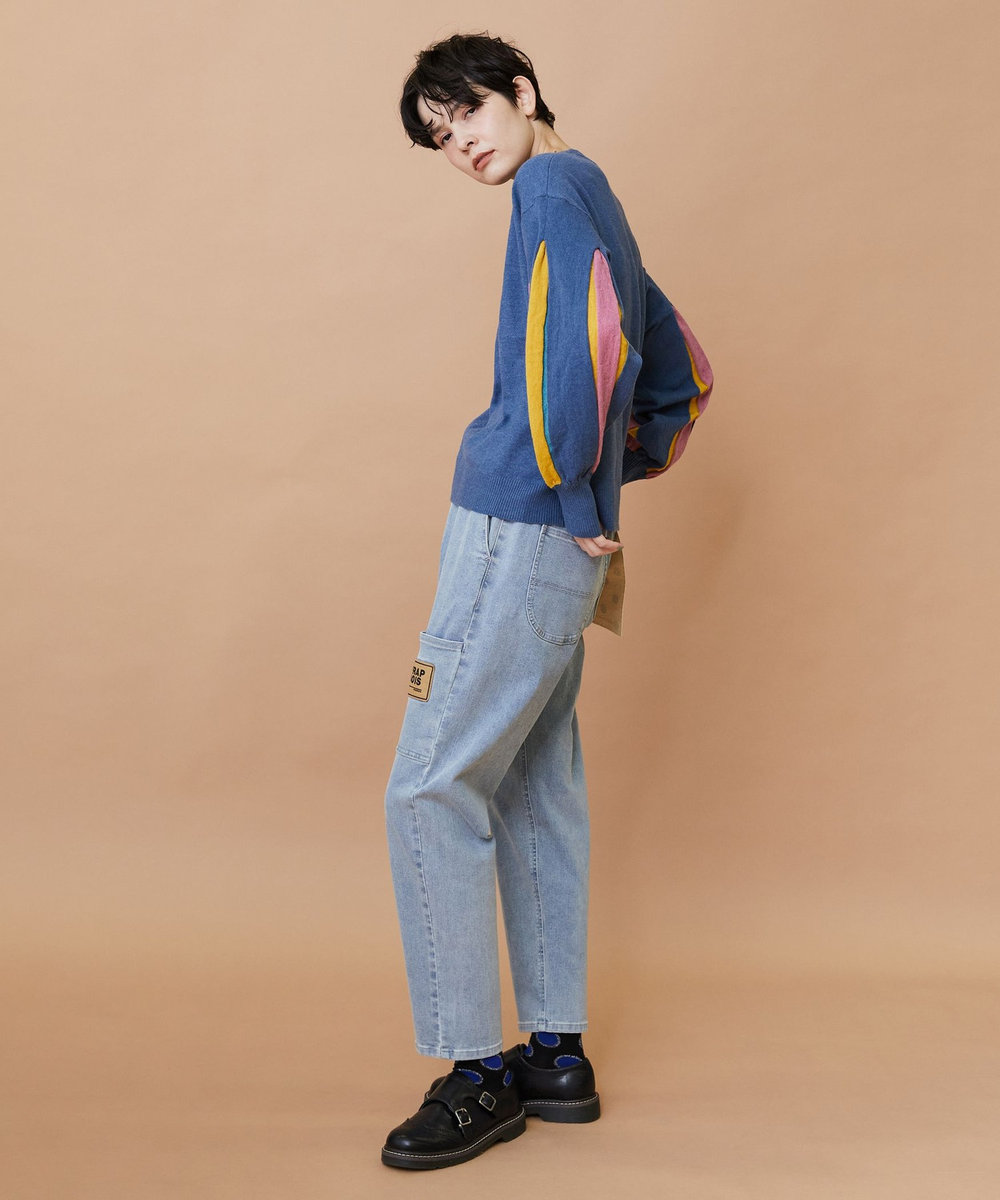 FRAPBOIS ムーブデニム パンツ サックスブルー