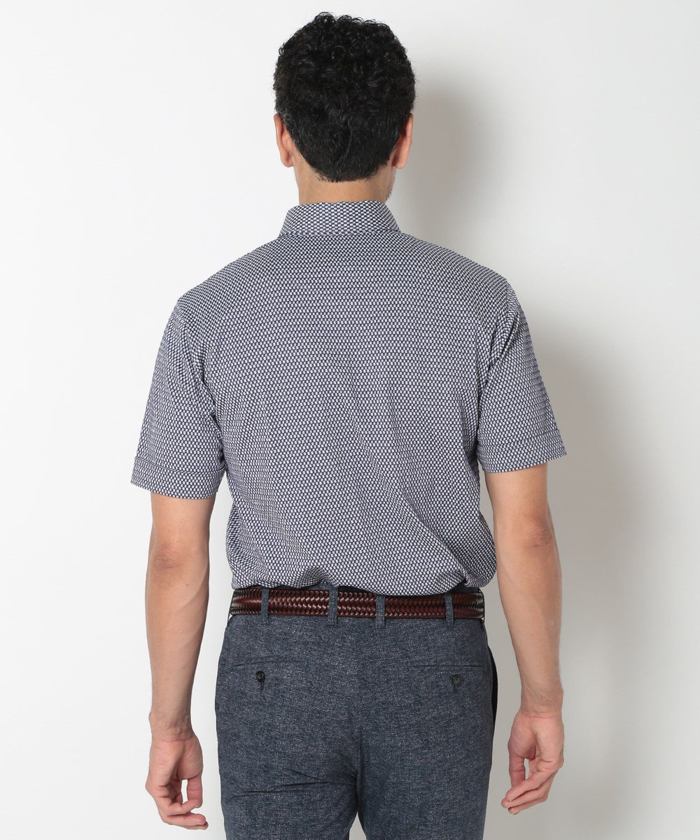 MEN'S BIGI 【ACTIVE TAILOR】COOL MAXサッカー織りワンピースカラーポロシャツ ブルー
