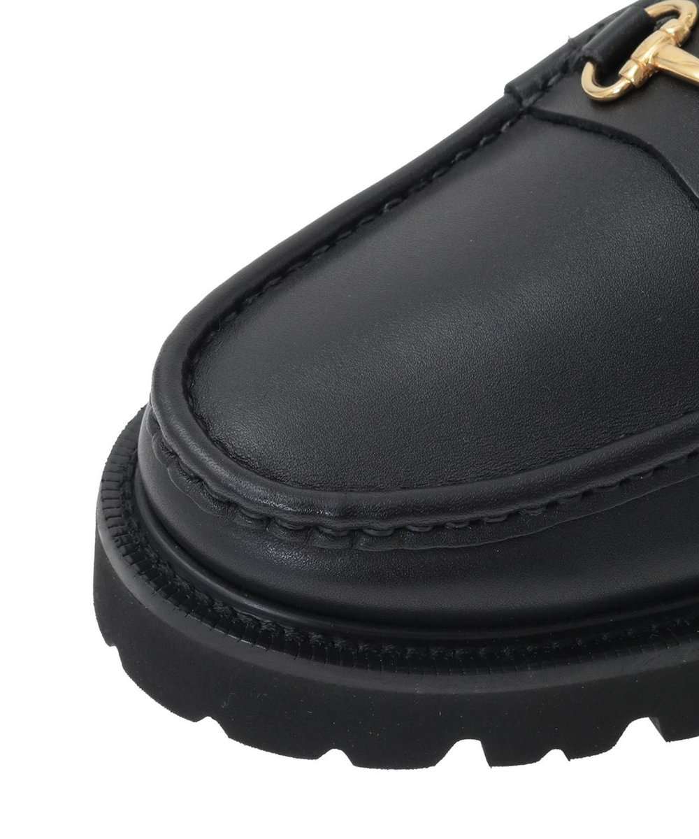 1er Arrondissement ＜CAMINANDO/カミナンド＞SHEARING-LINED ビットファーローファー ブラック