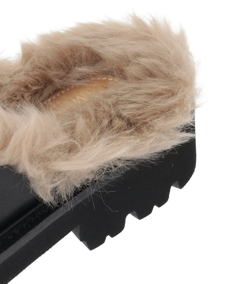1er Arrondissement ＜CAMINANDO/カミナンド＞SHEARING-LINED ビットファーローファー ブラック