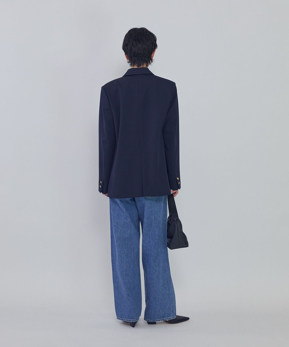 1er Arrondissement ウールギャバジンジャケット ネイビー