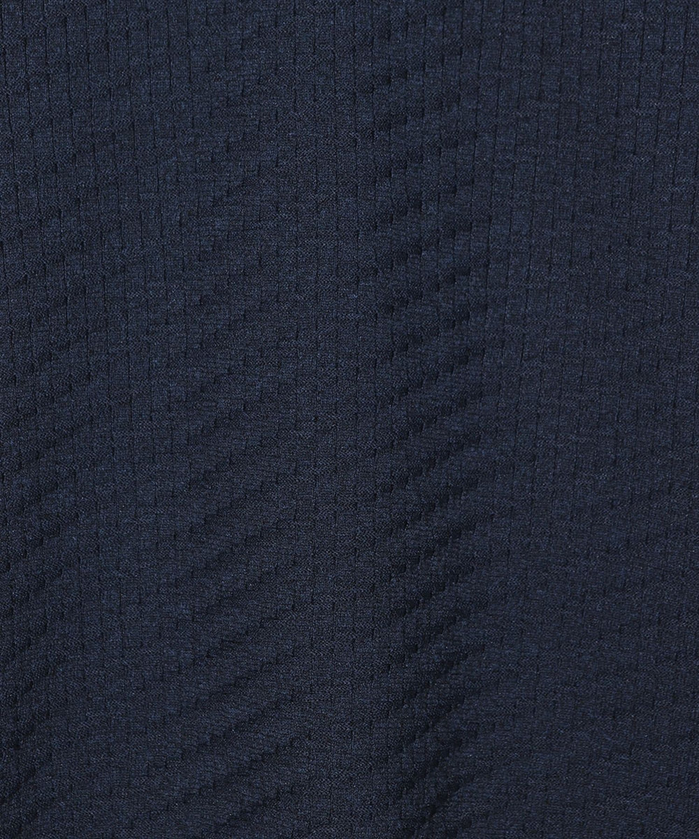 MEN'S BIGI 【COLE HAAN/コール ハーン】別注ブリスタージャガードハイゲージニットTEE＜マシンウォッシャブル＞ ネイビー
