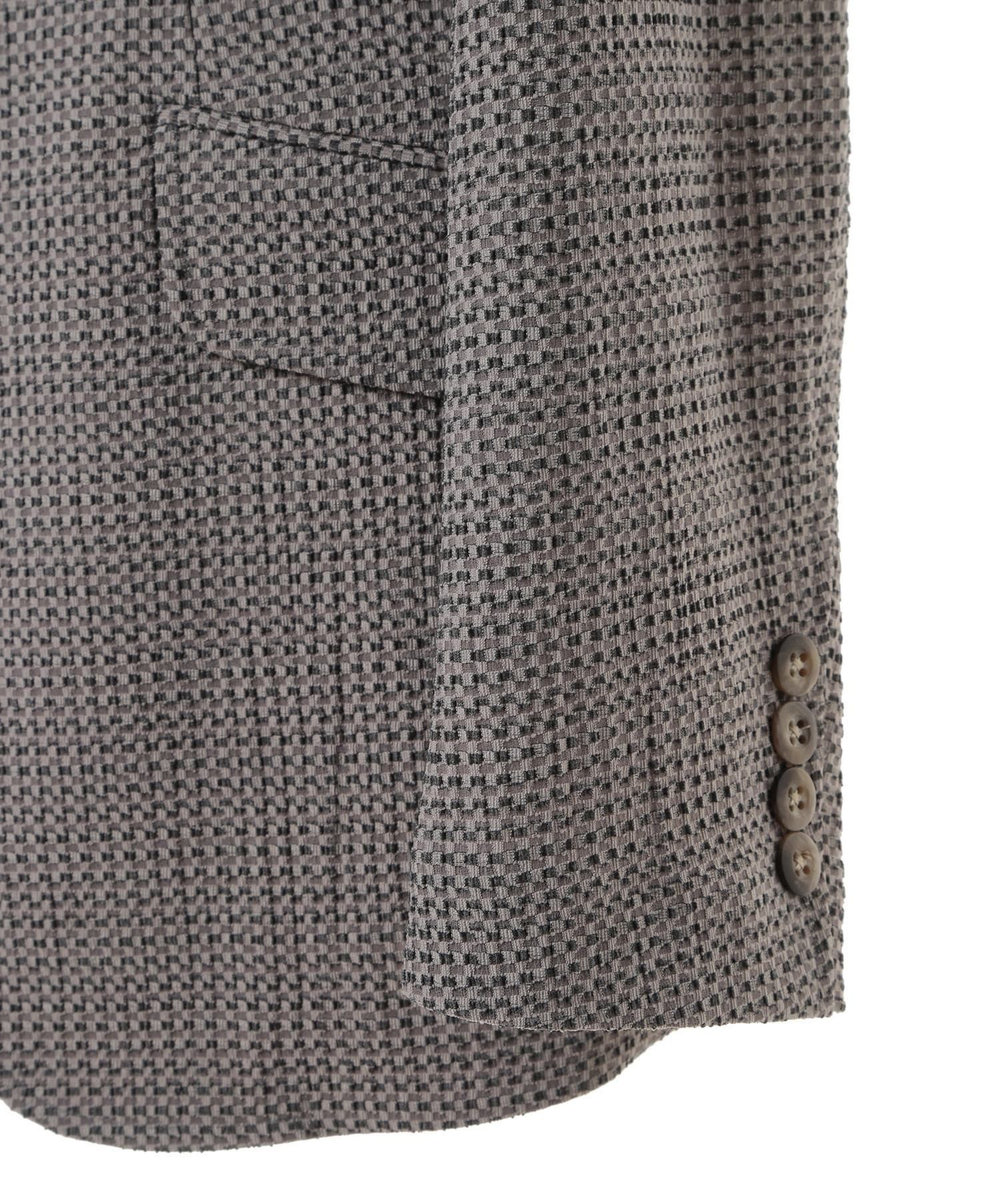 MEN'S BIGI 3Dサッカープリントストレッチジャケット＜EASY CARE＞ グレー