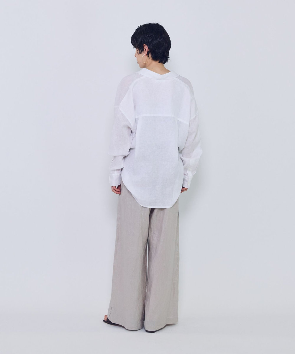 1er Arrondissement 60リネンシャツ オフホワイト