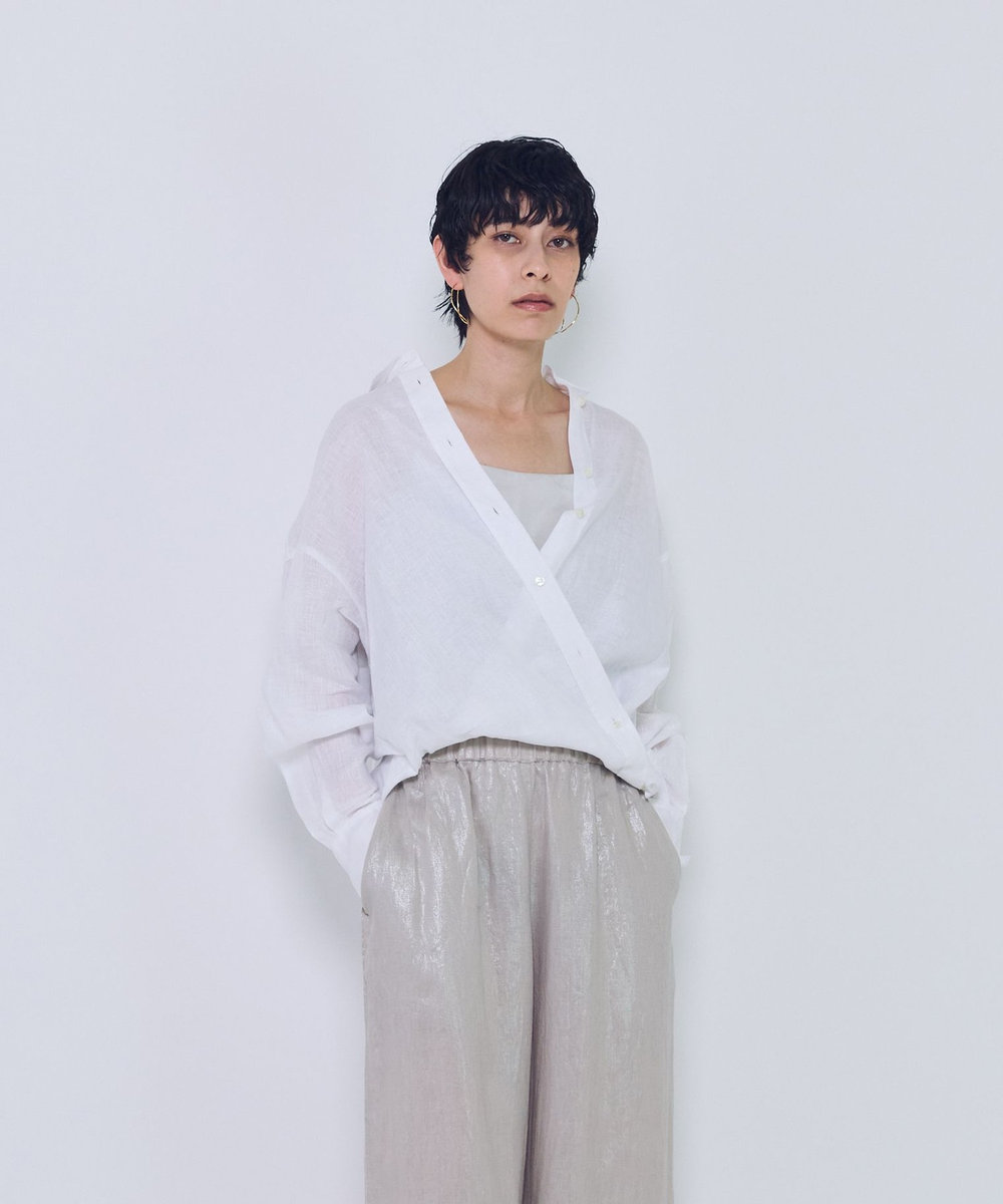 1er Arrondissement 60リネンシャツ オフホワイト