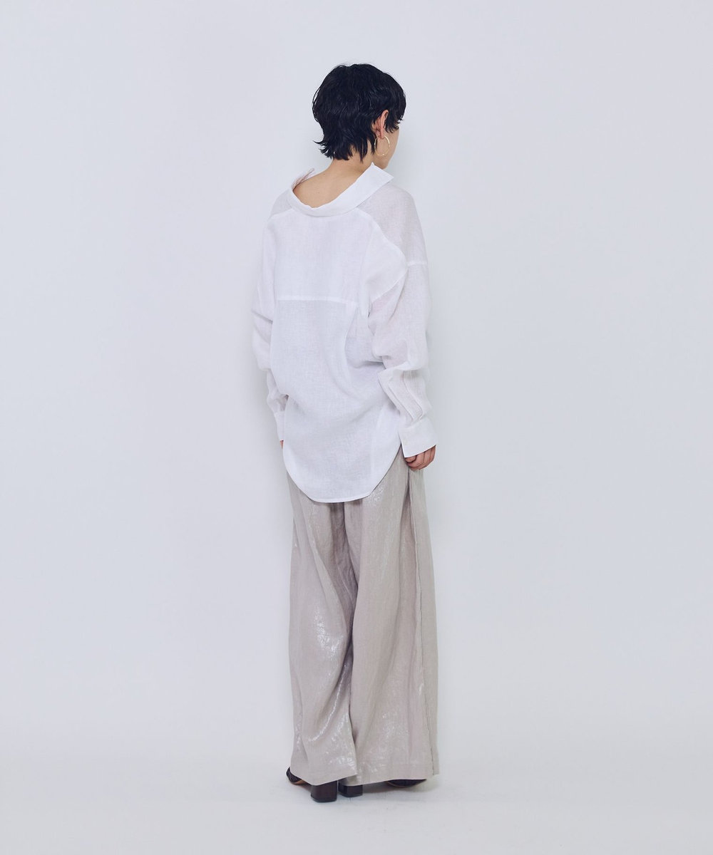 1er Arrondissement 60リネンシャツ オフホワイト