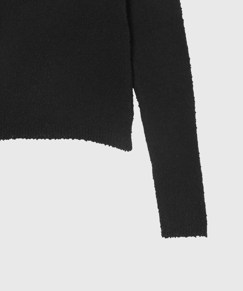 DÉPAREILLÉ SLUB YARN CREW NECK / スラブヤーンクルーネック ブラック
