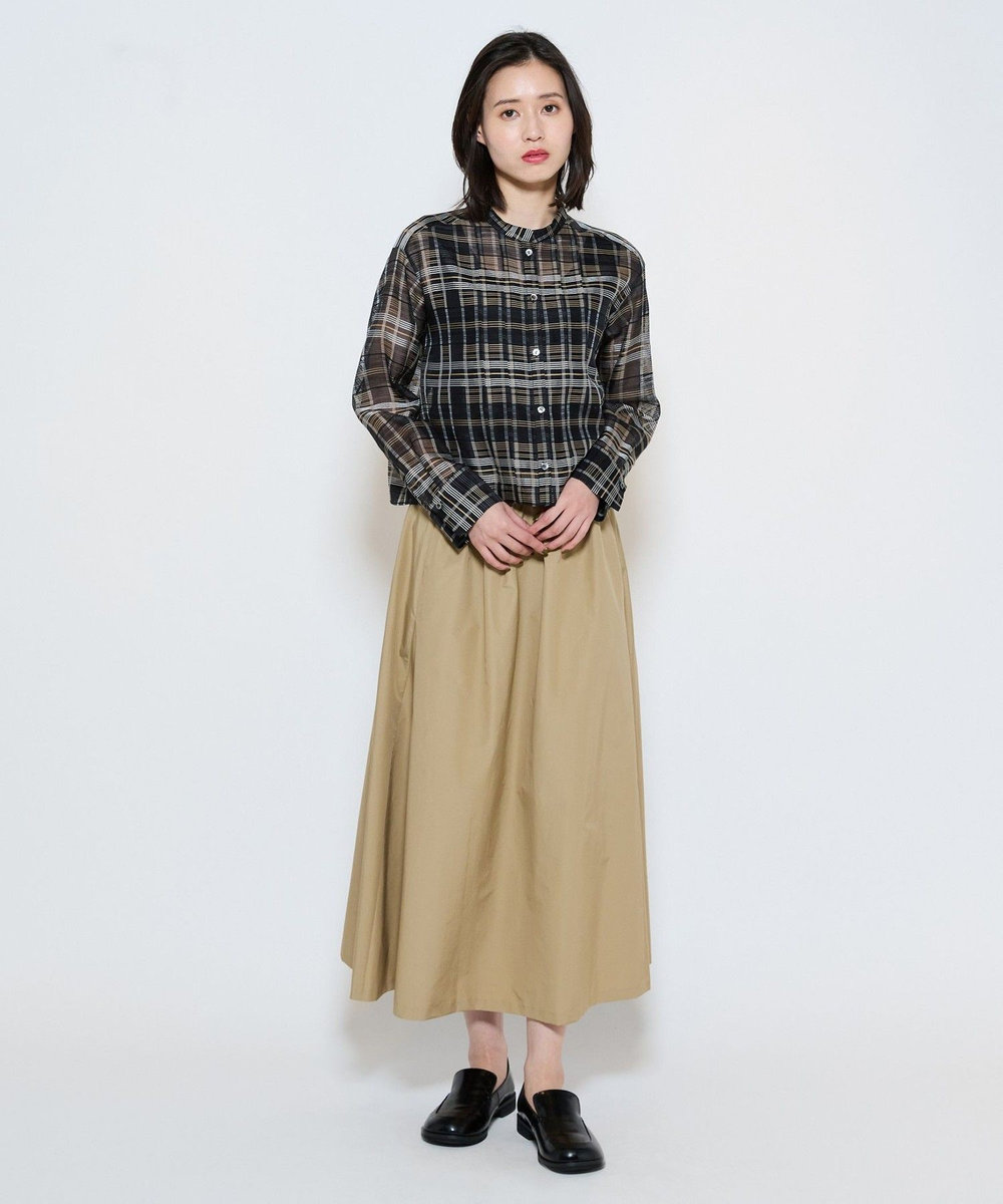 L'EQUIPE パウダリータフタスカート ベージュ