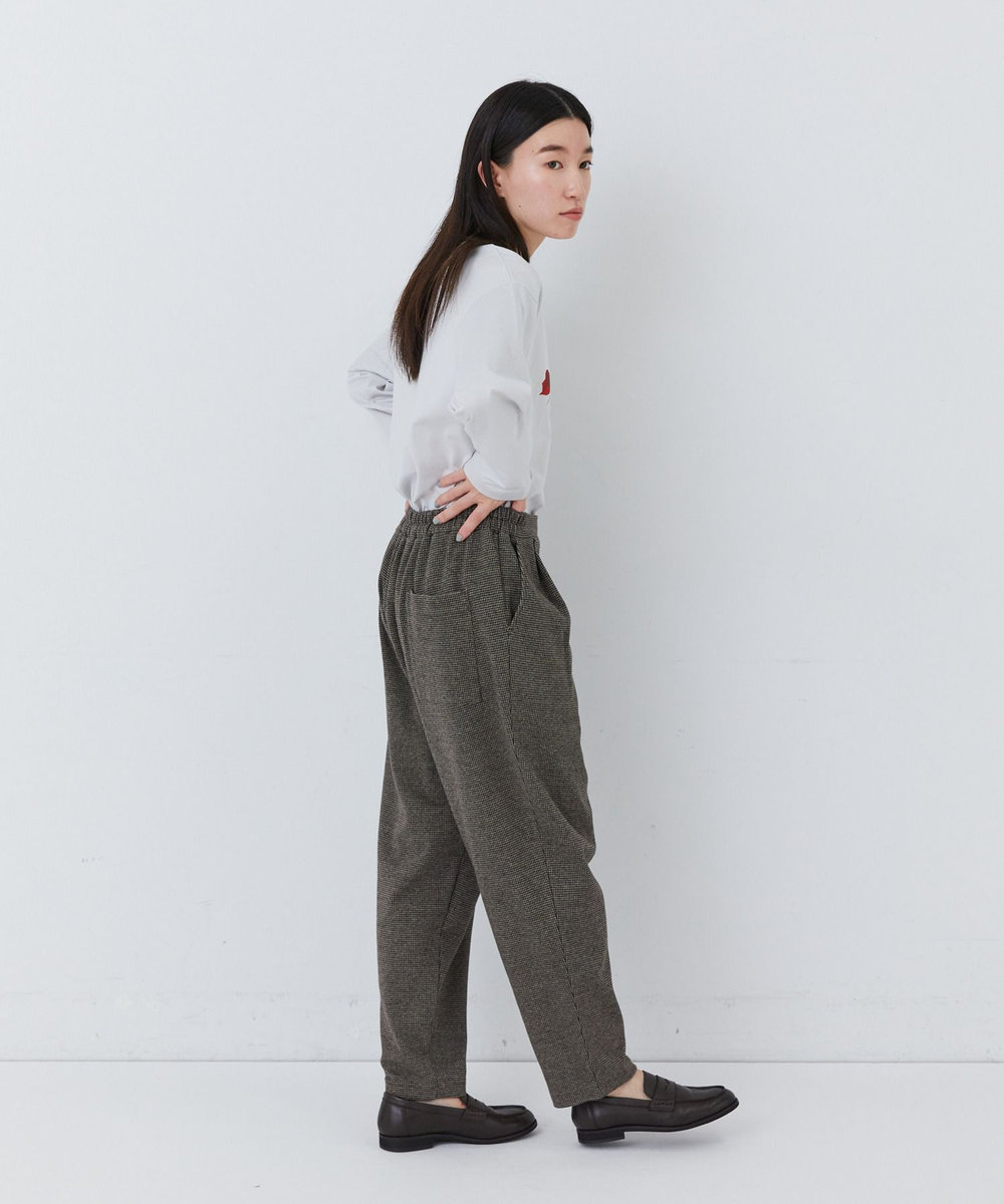 congés payés ADIEU TRISTESSE ポンチタックパンツ ブラウン