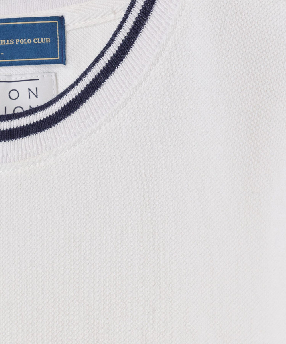UNION STATION 【BEVERLY HILLS POLO CLUB】別注 コットンロゴ刺繍T オフホワイト