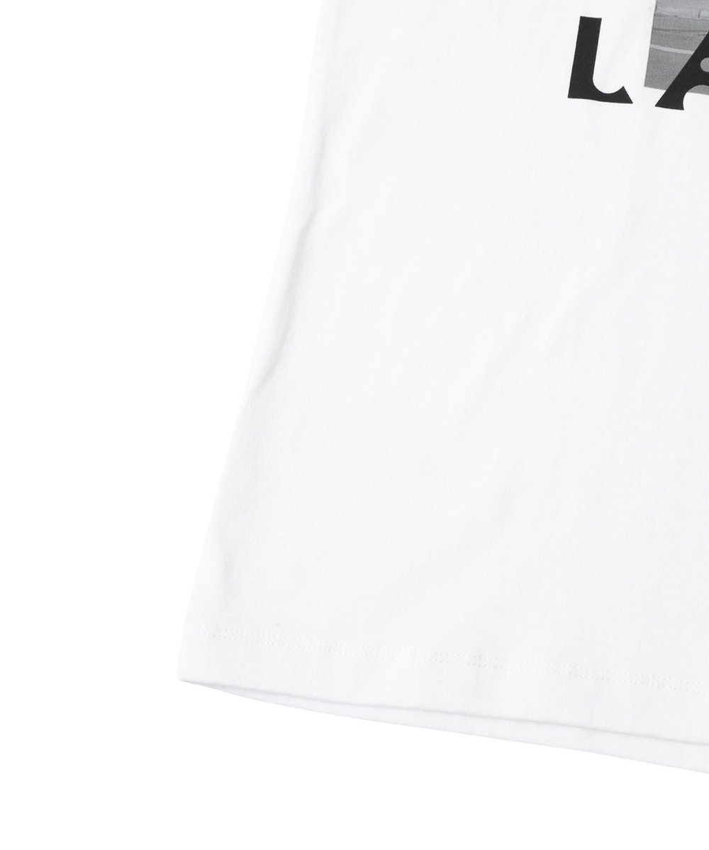 1er Arrondissement USコットン " SEINE"プリントTシャツ オフホワイト