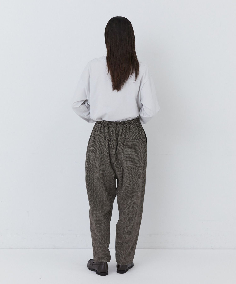 congés payés ADIEU TRISTESSE ポンチタックパンツ ブラウン