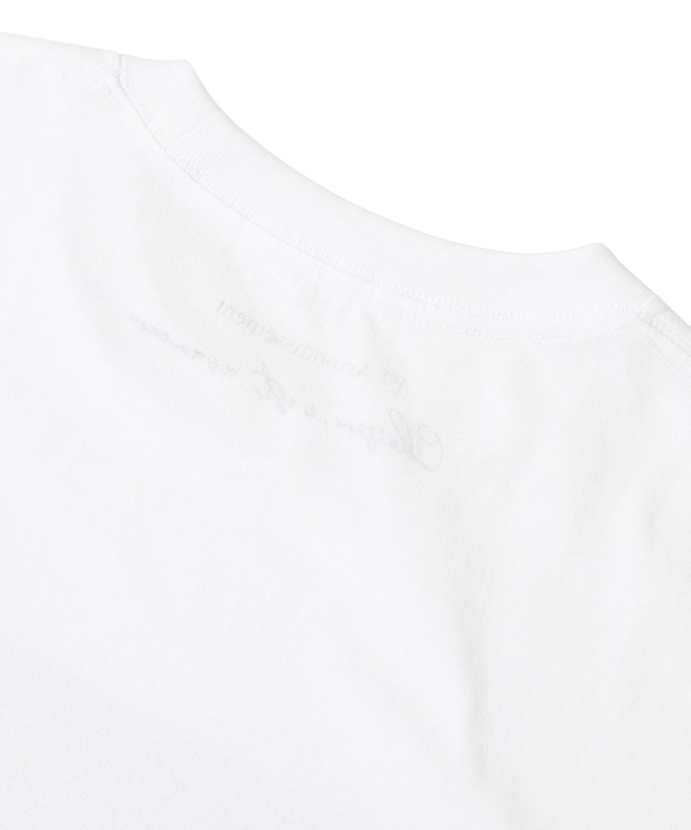 1er Arrondissement USコットン " SEINE"プリントTシャツ オフホワイト