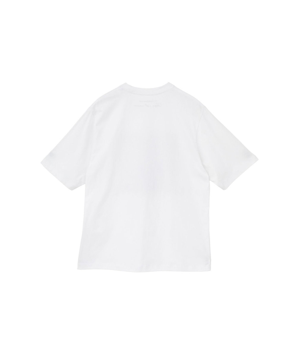 1er Arrondissement USコットン " SEINE"プリントTシャツ オフホワイト